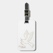 Taube des Friedens Gepäckanhänger (Vorderseite vertikal)