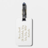 Taube des Friedens Gepäckanhänger (Rückseite vertikal)