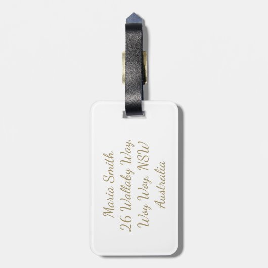 Taube des Friedens Gepäckanhänger (Rückseite vertikal)