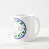 Taube des Friedens Kaffeetasse (VorderseiteRechts)