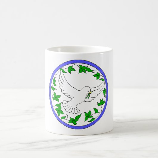 Taube des Friedens Kaffeetasse (Mittel)