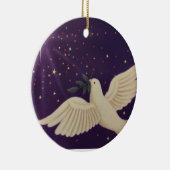 Taube des Friedens Keramik Ornament (Rechts)