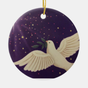 Taube des Friedens Keramik Ornament