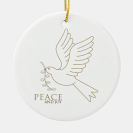 Taube des Friedens Keramik Ornament