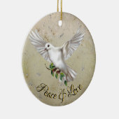 Taube des Friedens Keramik Ornament (Rechts)