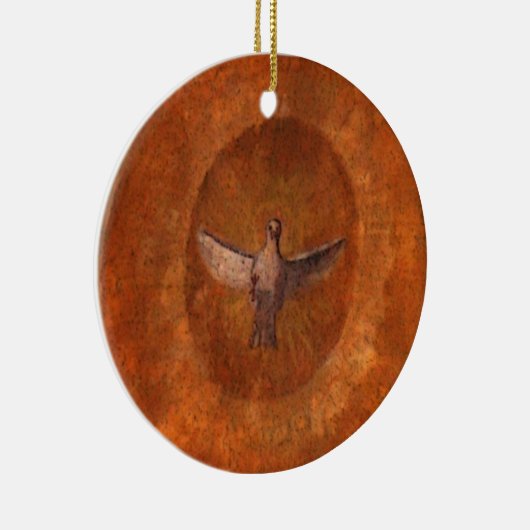 Taube des Friedens Keramikornament (Rechts)