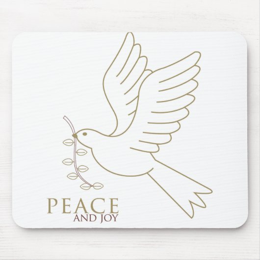 Taube des Friedens Mousepad (Vorne)