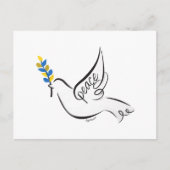 Taube des Friedens Postkarte (Vorderseite)