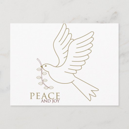 Taube des Friedens Postkarte (Vorderseite)