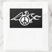 Taube des Friedens Rechteckiger Aufkleber (Tasche)
