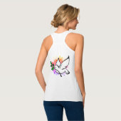 Taube des Friedens Tank Top (Rückseite Vollansicht)