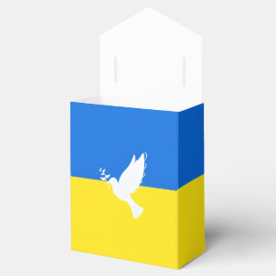 Taube des Friedens - ukrainische Flagge - Freiheit Geschenkschachtel