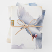 Taube des Friedens und der Kreuzfahrtnähe Geschenkpapier Set (Beispiel)