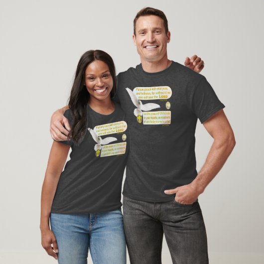 Taube des Friedens (w/web url) T-Shirt (Unisex)