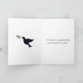 Taube des Friedens zu Weihnachten (Innenseite)