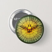 Taube des Heiligen Geistes Button (Vorne & Hinten)