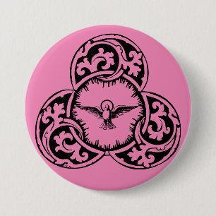 Taube des Heiligen Geistes Christliches Symbol Button