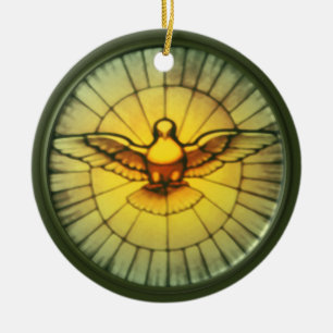 Taube des Heiligen Geistes Keramikornament