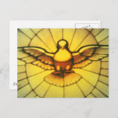Taube des Heiligen Geistes Postkarte (Vorne/Hinten)