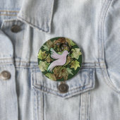 Taube des Weltfriedens und Hoffnung für den Weltfr Button (Beispiel)