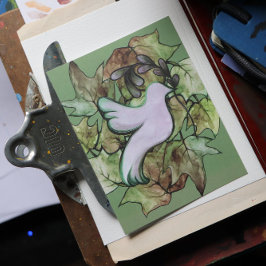 Taube des Weltfriedens und Hoffnung für den Weltfr Feiertagspostkarte