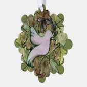 Taube des Weltfriedens und Hoffnung für den Weltfr Ornament Karte (Linke Ecke)