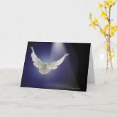 Taube durch Lichtstrahl Karte (Gelbe Blume)