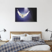 Taube durch Lichtstrahl Leinwanddruck (Insitu (Schlafzimmer))