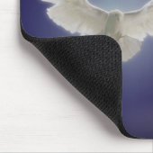 Taube durch Lichtstrahl Mousepad (Ecke)