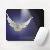 Taube durch Lichtstrahl Mousepad (Mit Mouse)