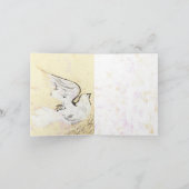 Taube einer Frauen ~ Karte (Innenseite)