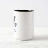 Taube Einfache moderne Tasse (Mittel)