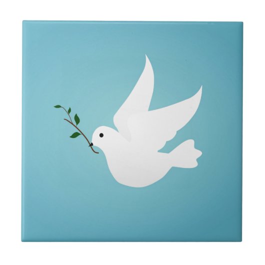 Taube Fliese (Vorderseite)
