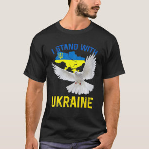 Taube Friedensunterstützung für die Ukraine ich st T-Shirt