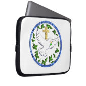 Taube Friedensware Laptopschutzhülle (Vorne Rechts)