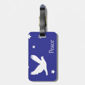 Taube Gepäckanhänger (Rückseite vertikal)