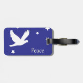 Taube Gepäckanhänger (Rückseite horizontal)