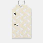 Taube Geschenkkarte Geschenkanhänger (Rückseite)