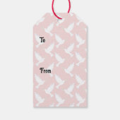 Taube Geschenkkarte Geschenkanhänger (Rückseite)