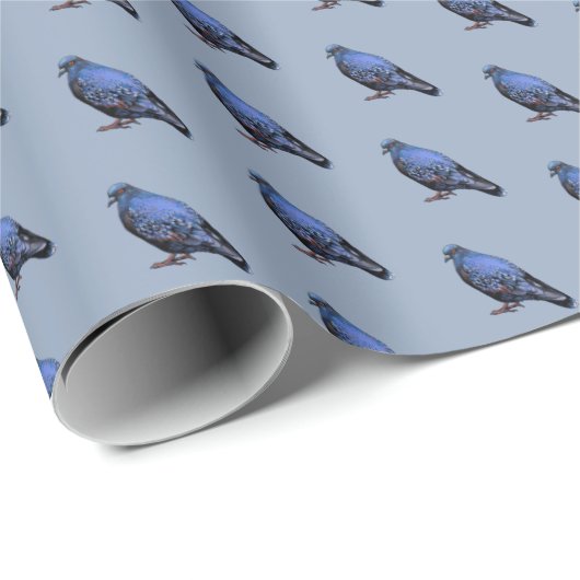 Taube Geschenkpapier (Rolleneckpunkt)