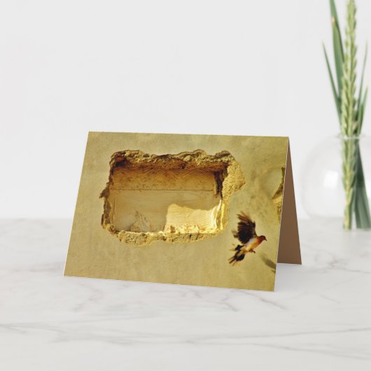 Taube im Flug Karte (Vorderseite)