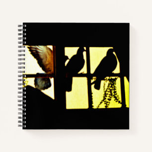 Taube im Flug Notizblock