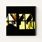 Taube im Flug Notizblock (Rückseite)