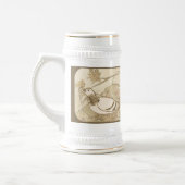 Taube im Wald Bierglas (Links)