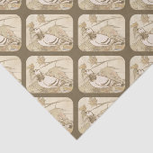 Taube im Wald Seidenpapier (Ausschnitt)