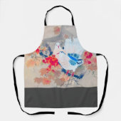 Taube in Herbstleaves, Watanabe Seitei Schürze (Vorderseite)