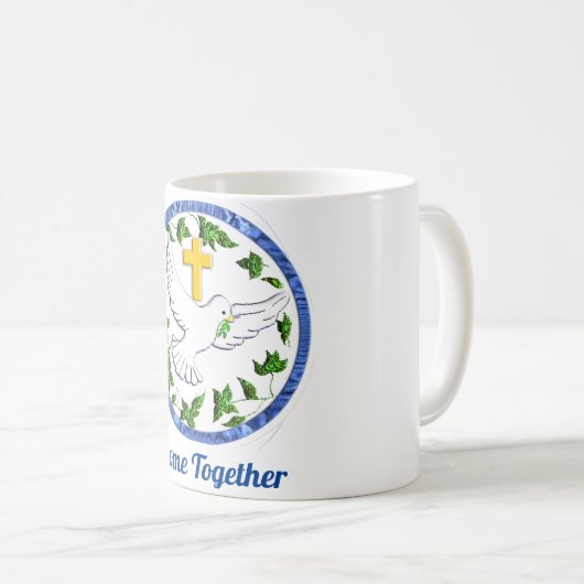 Taube Kaffeetasse (VorderseiteRechts)