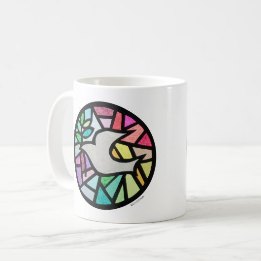 Taube Kaffeetasse (Vorderseite Links)