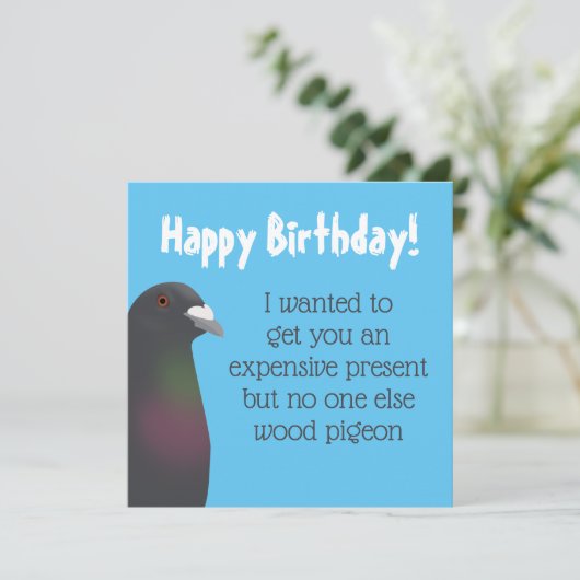 Taube Karte (Stehend Vorderseite)