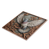 Taube - Keramik Fliese (Seite)